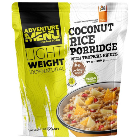 Mâncare deshitradată Adventure Menu Terci de orez și nucă de cocos cu fructe tropicale (VEGAN)
