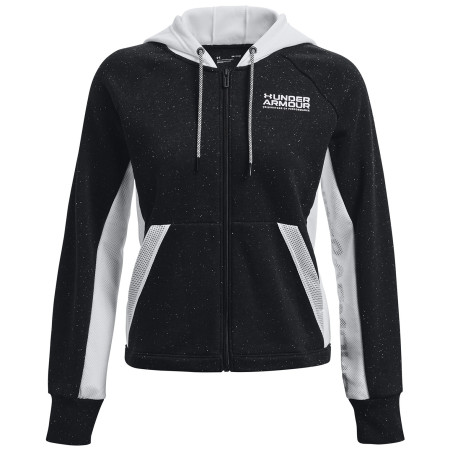 Hanorac femei Under Armour Rival + FZ Hoodie negru
