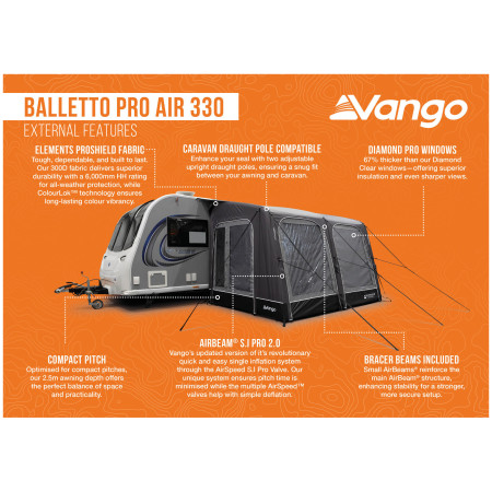 Cort frontal Vango Balletto Pro Air 330