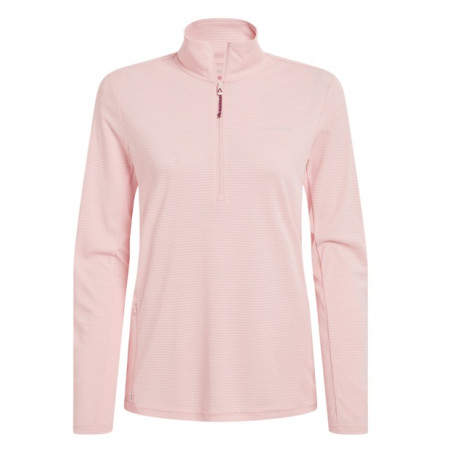 Tricou femei Craghoppers NosiLife SolarShield+ Half Zip Top bej Sherbert