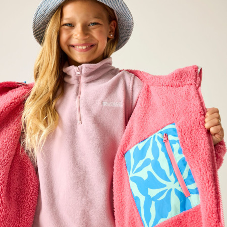 Geacă lungă impermeabilă Regatta Junior Waterproof Changing Robe SBluFlPiLem