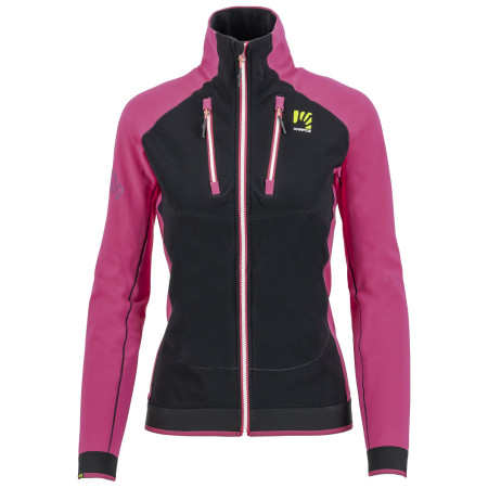 Hanorac funcțional de damă Karpos Alagna Evo W Jacket negru/roz Black/Cabaret
