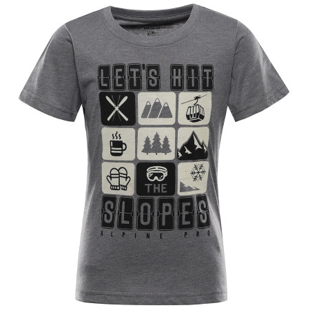 Tricou copii Alpine Pro Rejo 3 Grey gri ŠEDÁ