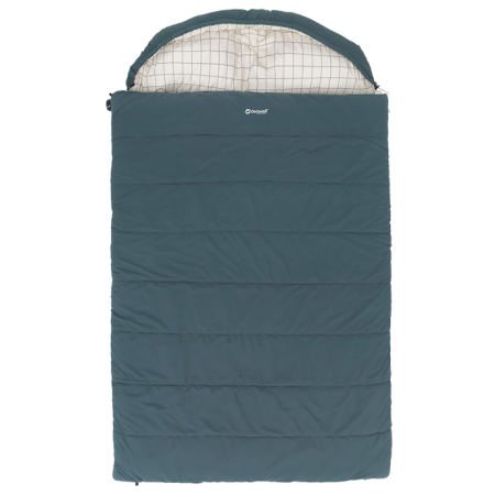 Sac de dormit tip pătură Outwell Camper Lux Double albastru închis Blue