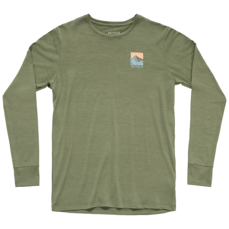 Tricou funcțional bărbați Devold Classic Summit Ls Man khaki Lichen
