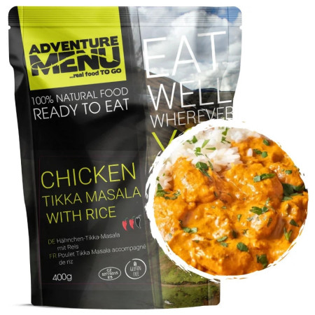 Fel principal Adventure Menu Pui Tikka Masala cu orez 400 g