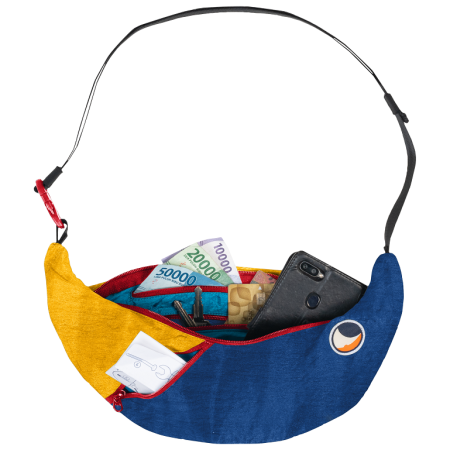 Borsetă Ticket to the moon Upcycled Sling Bag Unique Edition