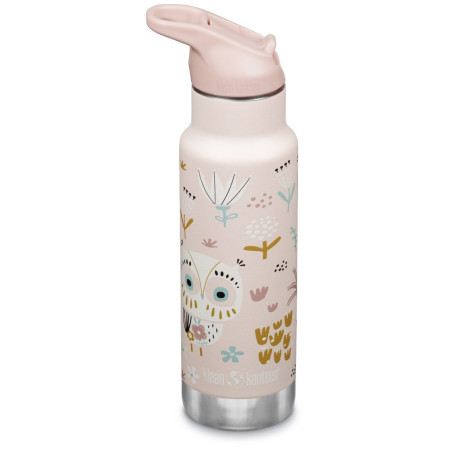 Termos copii Klean Kanteen Insulated Kid Classic Narrow 12oz (w/Flip Seal Sport Cap) bej owlet