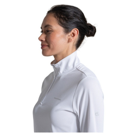 Tricou femei Craghoppers NosiLife SolarShield+ Half Zip Top