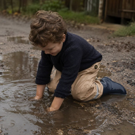 Pantaloni impermeabili copii DucKsday Rainpants Londen/sand