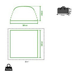 Cort pentru petreceri Coleman Air Shelter M