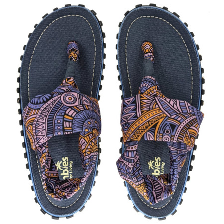 Sandale pentru femei Gumbies Slingback Aztec albastru