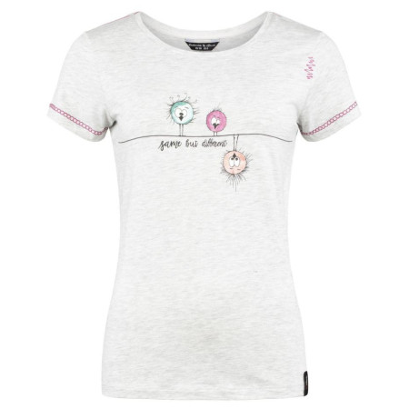 Tricou funcțional femei Chillaz Saile Same But Different gri deschis