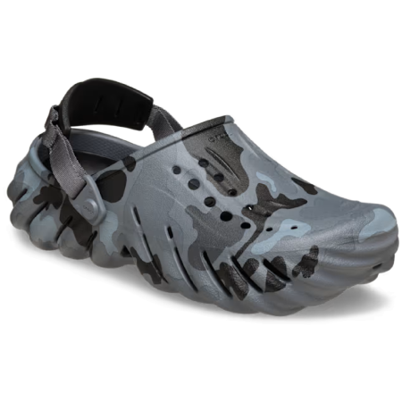 Papuci Crocs Echo Duck Camo Clog gri/negru Charcoal/Black