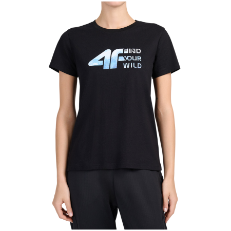 Tricou femei 4F Tshirt F3496 negru Deep Black