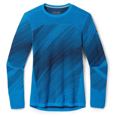 Tricou termic bărbați Smartwool M Intraknit Thermal Merino Base Layer Pattern Crew albastru