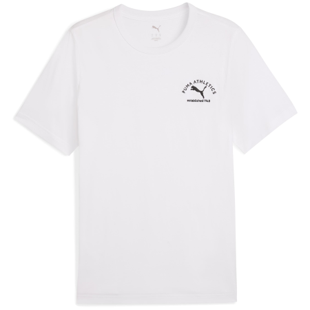 Tricou bărbați Puma Class Graphic Tee alb PUMA White