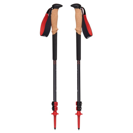 Bețe de trekking Black Diamond Pursuit Trekking Poles negru/roșu