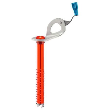 Șurub de gheață Petzl Laser Speed light 17 cm roșu