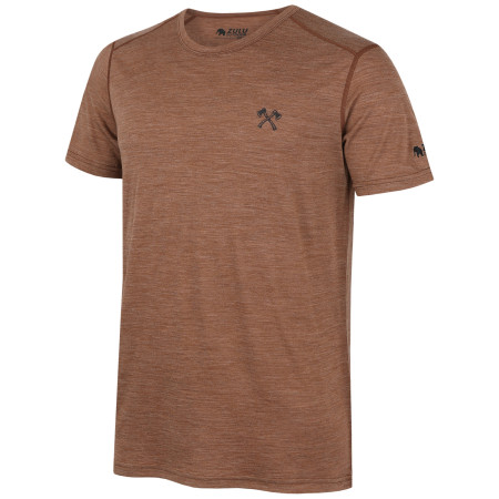 Tricou bărbați Zulu Merino Timber 160 Short Comfy maro brown