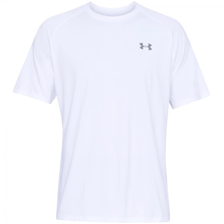 Tricou bărbați Under Armour Tech SS Tee 2.0 alb White / / Overcast Gray