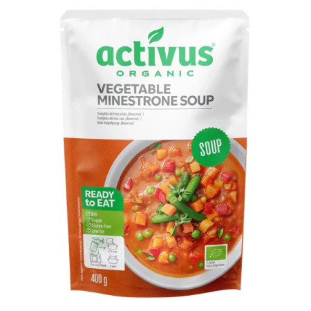 Fel principal Activus Supă minestrone 400 g BIO