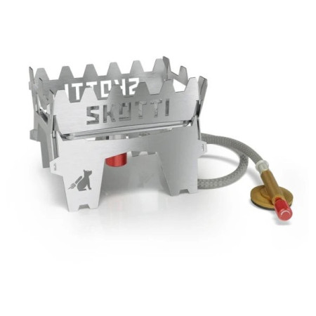 Aragaz pentru camping SKOTTI Booster argintiu ocelová