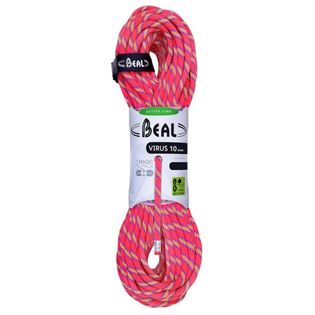 Coardă de alpinism Beal Virus 10 mm (60 m) roz