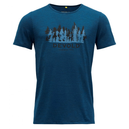 Tricou bărbați Devold Ørnakken Forest Man Tee albastru