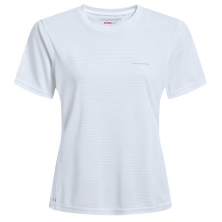 Tricou funcțional femei Craghoppers NosiLIfe SolarShield+ SS T-Shirt alb White