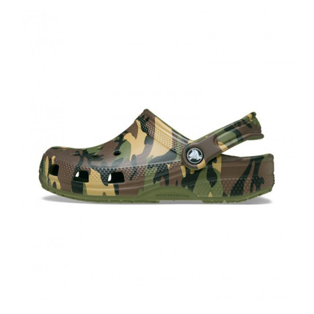 Papuci copii Crocs Classic Camouflage Clog Army Green/Multi