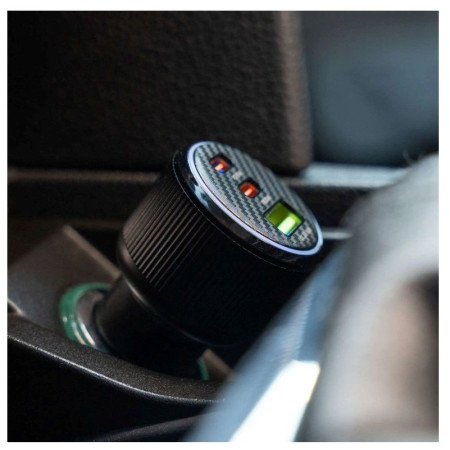 Adaptor Swissten Car Charger 2x USB-C PD + USB-A, 95 W + cabel USB-C / USB-C, 1 m