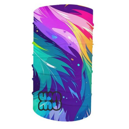 Fular multifunțional copii WAMU Dark Purple culori mix MULTICOLORED