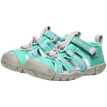 Sandale copii Keen Seacamp II Cnx Children Bright Aqua/Giggle Pink