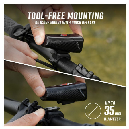 Lumină față / spate Sigma Buster 150 + Nugget II. Flash