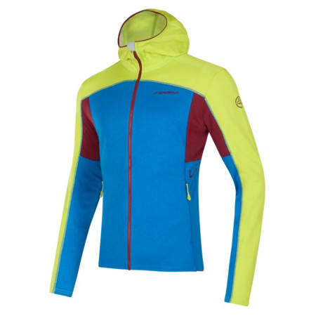 Hanorac bărbați La Sportiva Cosmic Hoody M albastru deschis Electric Blue/Lime Punch