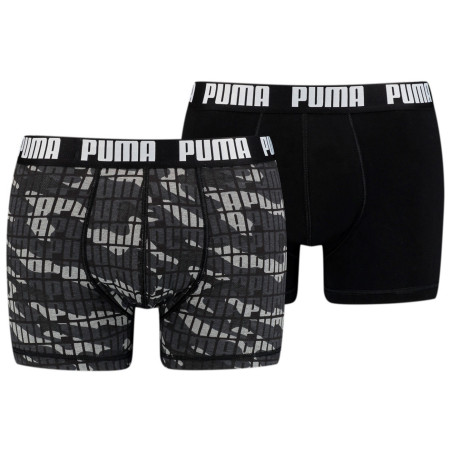 Boxeri bărbați Puma Camo Boxer 2P gri