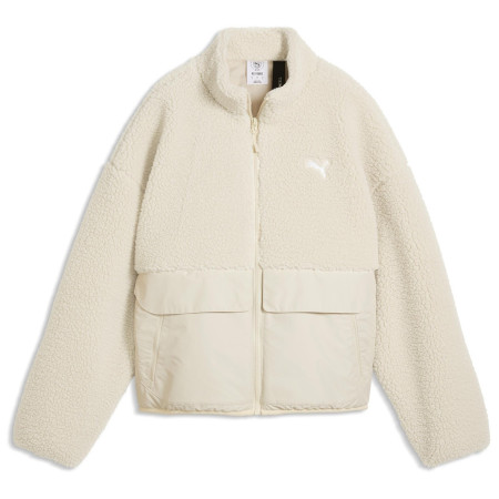 Geacă femei Puma Re:Fibre Sherpa Jacket W alb Alpine Snow