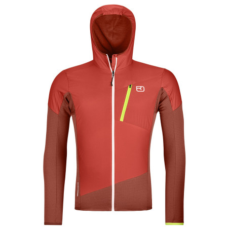 Geacă bărbați Ortovox Ladiz Hybrid Jacket M roșu/portocaliu clay orange