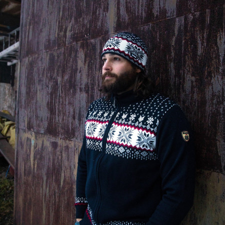 Căciulă croșetată merino Kama A137