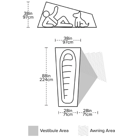 Cort ultra ușor Big Agnes Copper Spur UL1 Bikepack