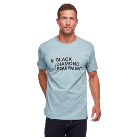 Tricou bărbați Black Diamond M STACKED LOGO TEE albastru