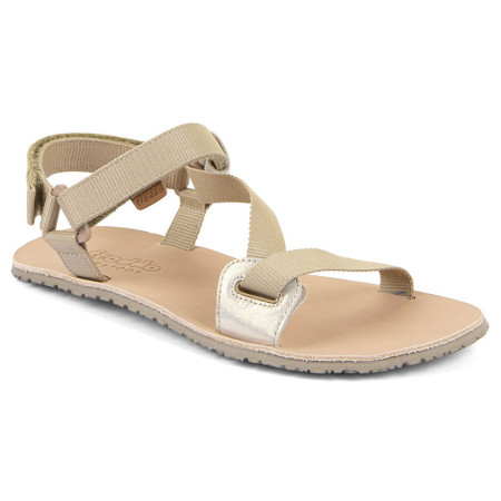 Sandale pentru femei Frodo barefoot flexy straps bej