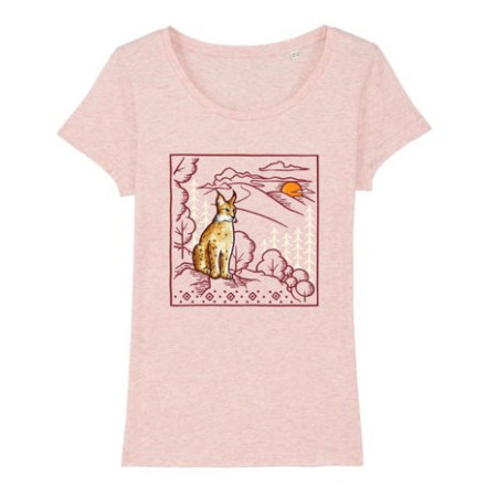 Tricou femei České parky Lynxie roz