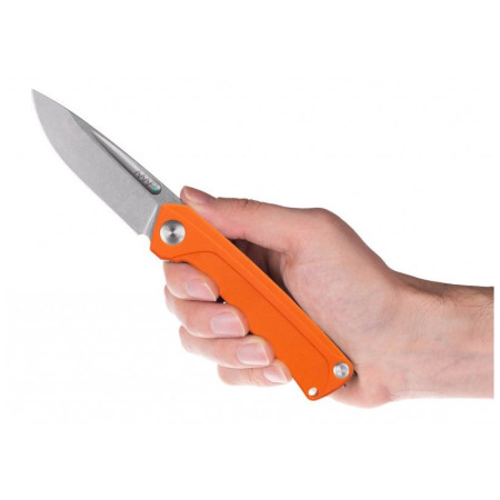 Briceag Acta non verba Z200 Stonewash/Plain Edge, G10