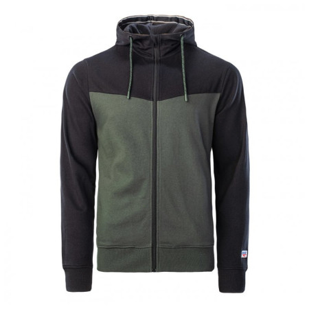 Hanorac bărbați Hi-Tec Sabarin verde/negru Deep Forest/Black