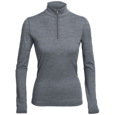 Tricou femei Icebreaker Women`s 200 Oasis Long Sleeve half zip gri Gritstone HTHR