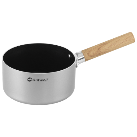 Vas de gătit Outwell Feast Ceramic Saucepan 1.5 L argintiu Black & Grey