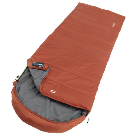 Sac de dormit tip pătură Outwell Canella Lux portocaliu/ Warm Red