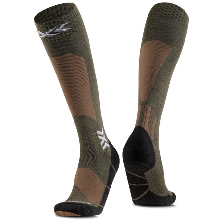 Șosete 3/4 X-Socks Ski Discover Merino Otc galben SAND/DARK SAND
